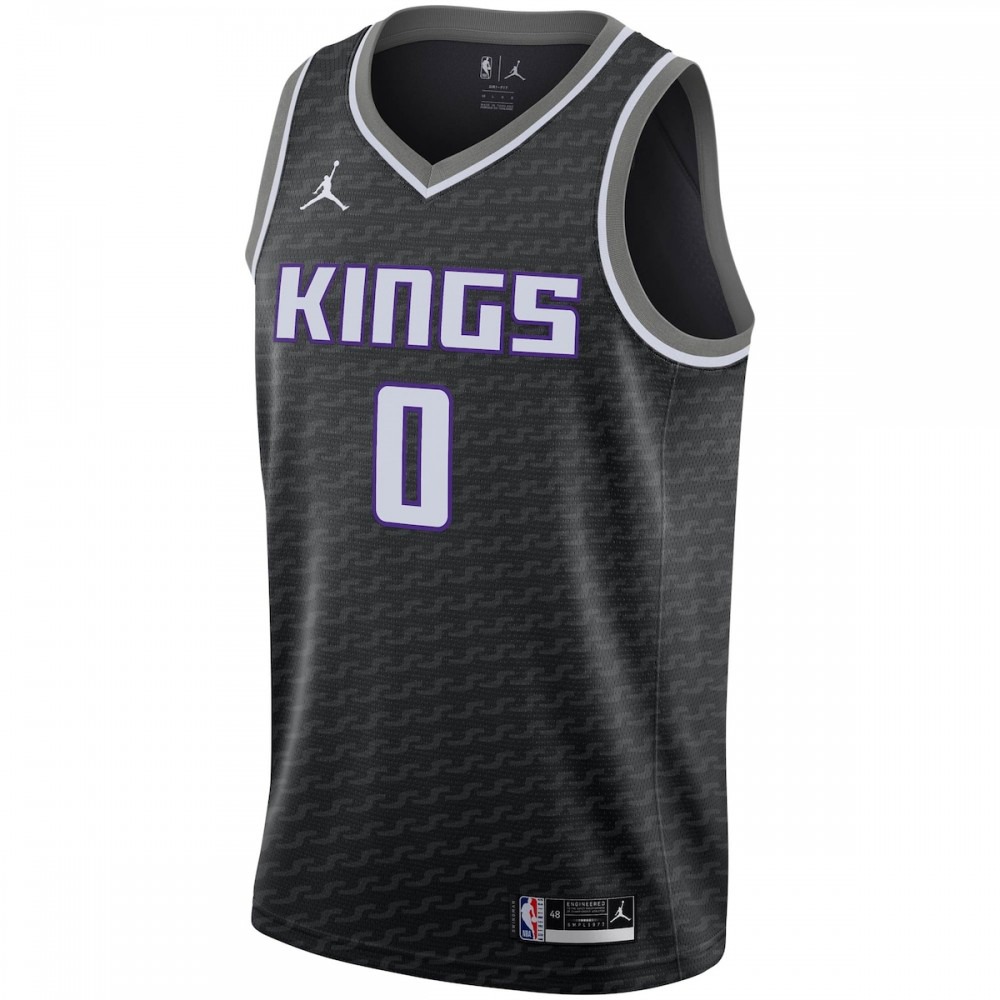 Tyrese Haliburton Sacramento Kings Jordan Brand 2020/21 Swingman Jersey - Statement Edition - Black-Pro Kit Vault | Brand New 26/27 Sports Jerseys